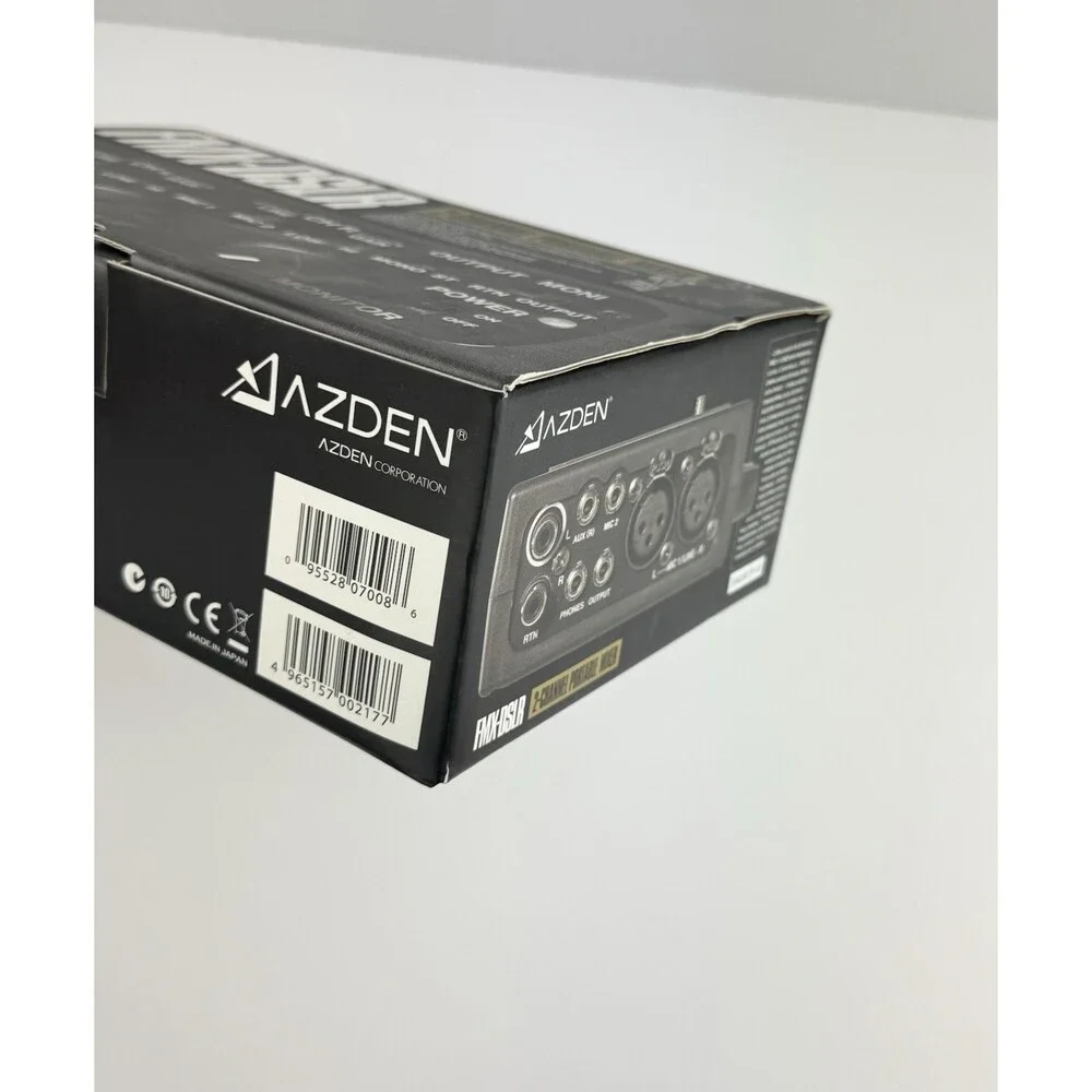 AZDEN FMX-DSLR 2-CHANNEL PORTABLE MIXER Low noise Mixer Battery Up To 15 Hours